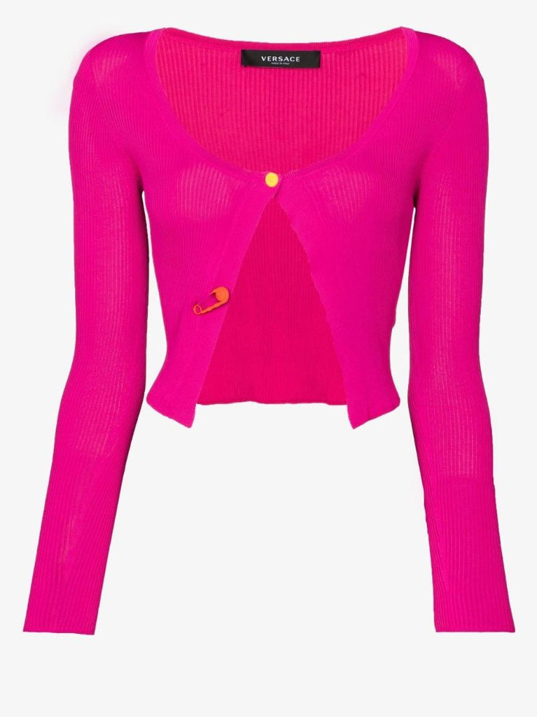 Safety Pin Ribbed Cardigan
