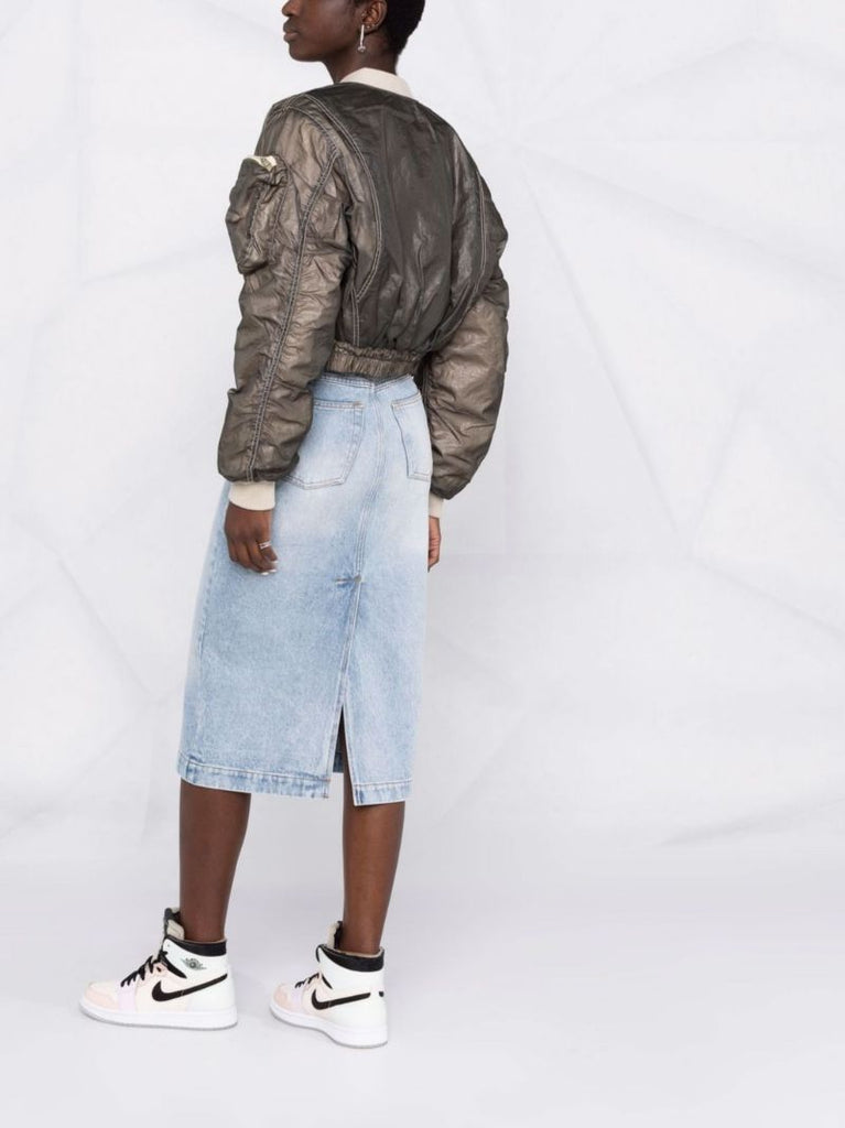 Blue De Ronny Midi Denim Skirt