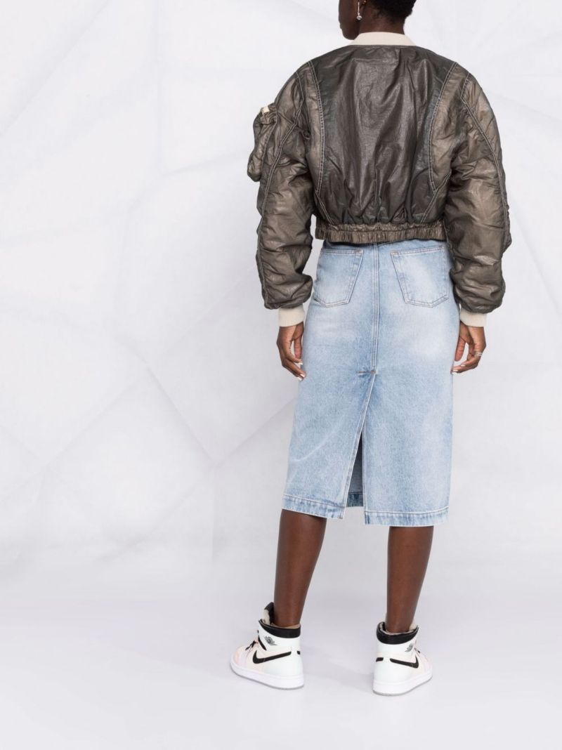 Blue De Ronny Midi Denim Skirt