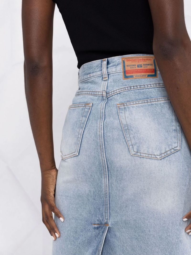 Blue De Ronny Midi Denim Skirt