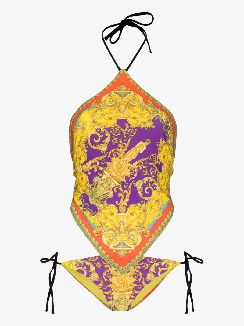 Barocco Goddess Print One Piece Swimsuit