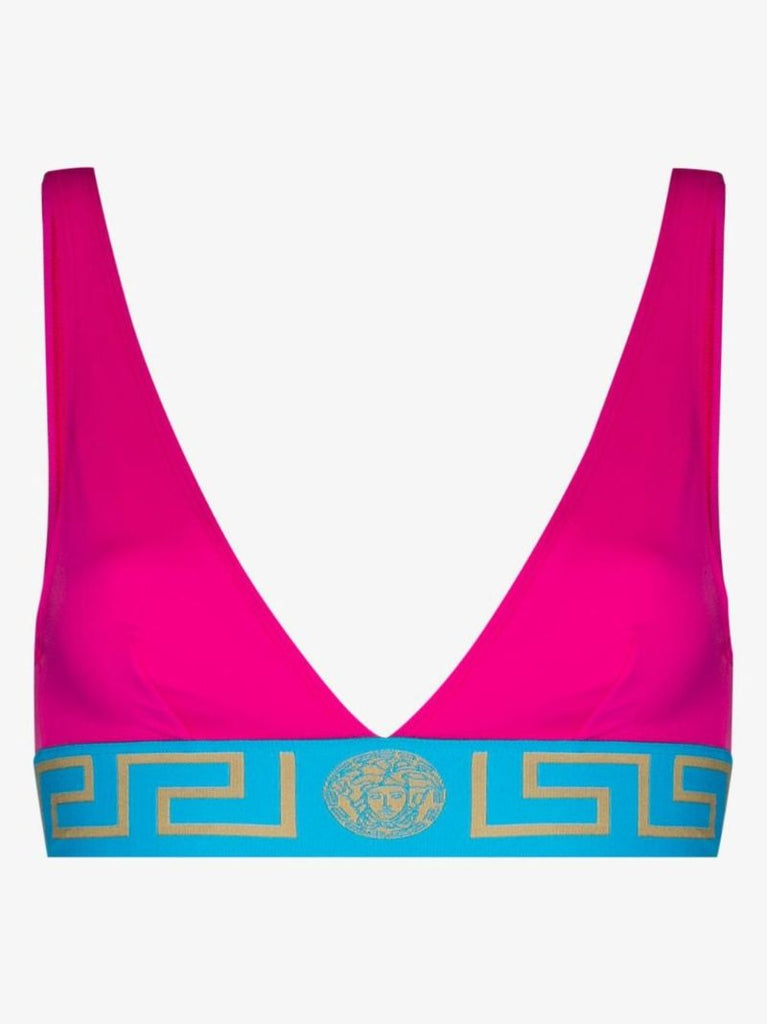 Greca Border Bikini Top