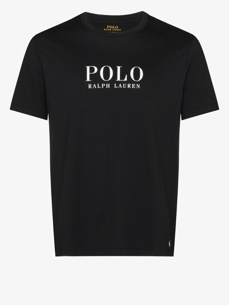 Black Logo Print T-shirt
