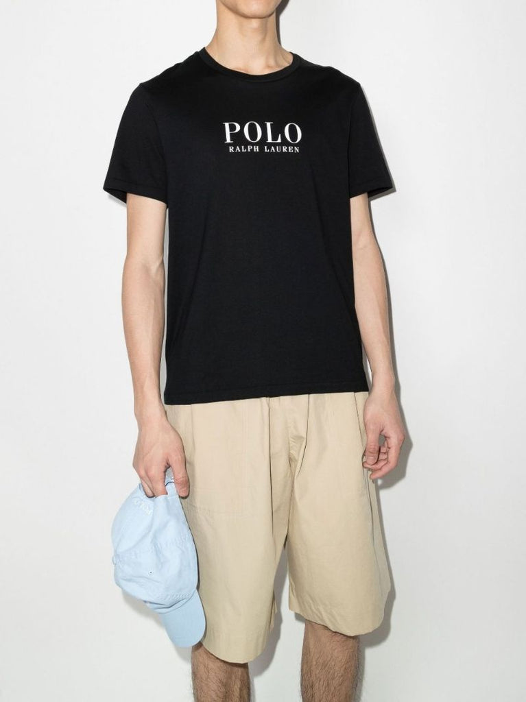 Black Logo Print T-shirt