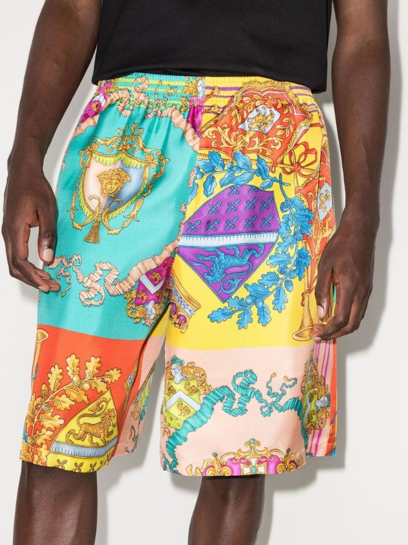Royal Rebellion Silk Bermuda Shorts