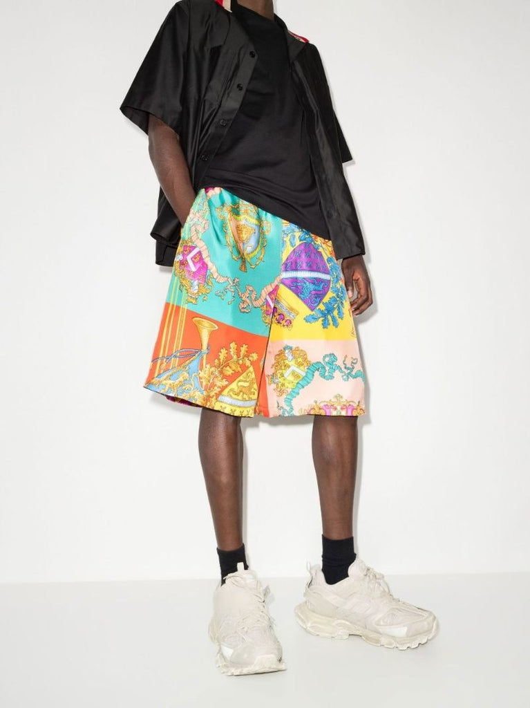 Royal Rebellion Silk Bermuda Shorts