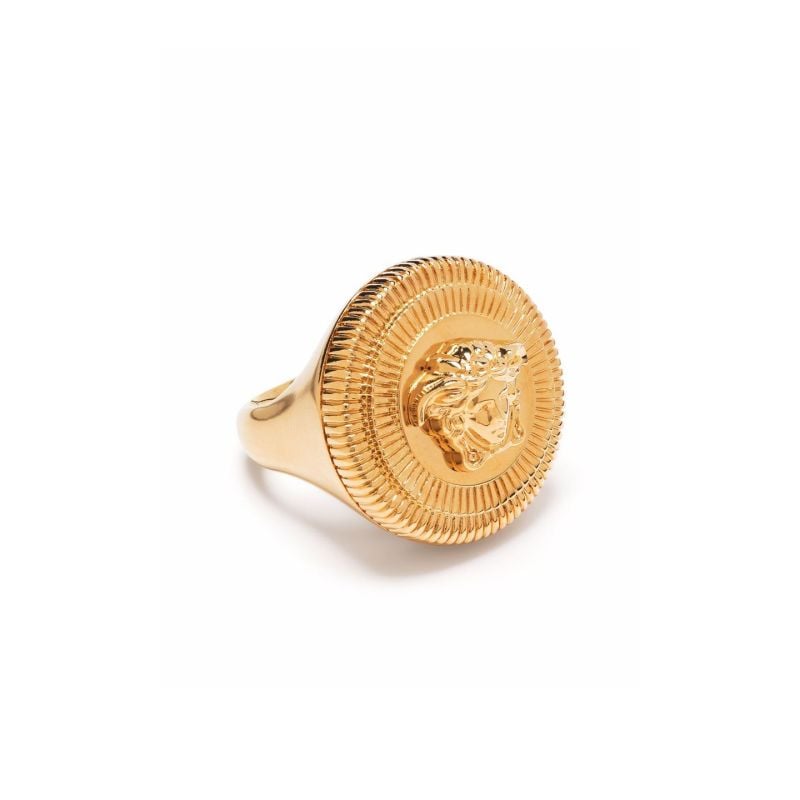 Gold-tone Medusa Biggie Ring
