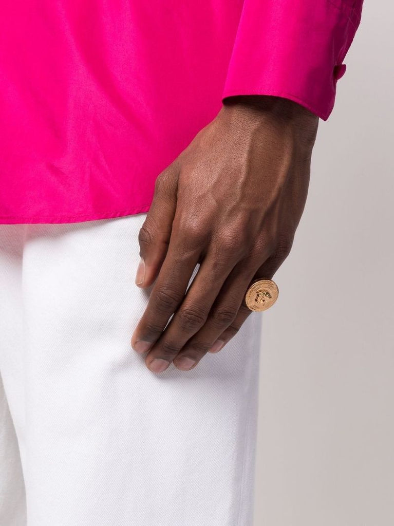 Gold-tone Medusa Biggie Ring