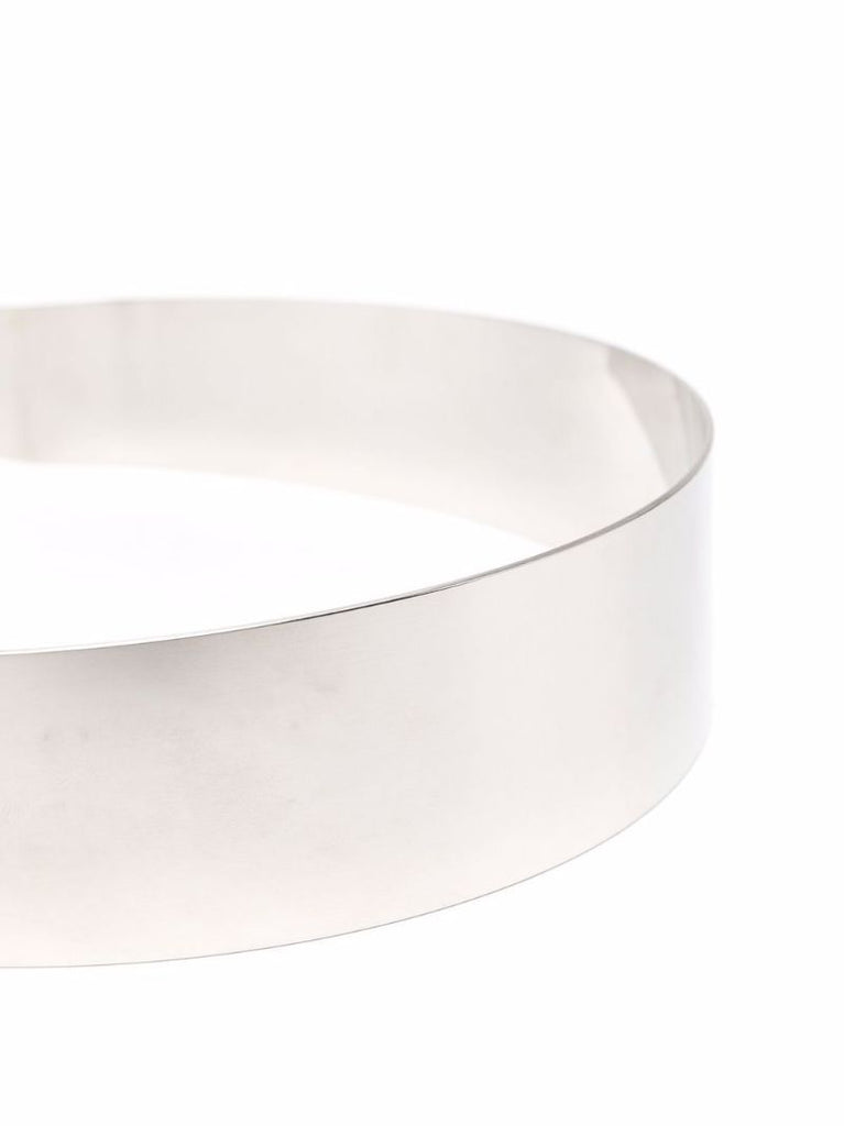 Silver-tone Logo Cuff Bracelet