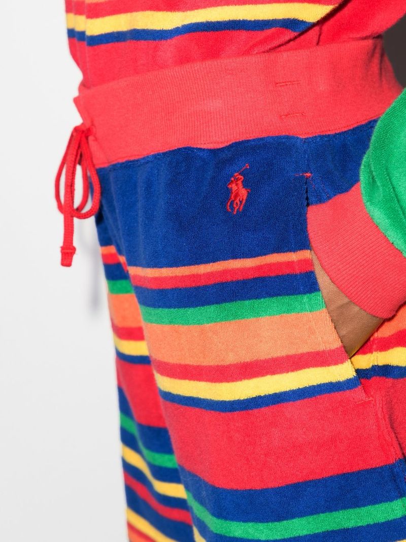 Polo Pony Striped Terry Shorts