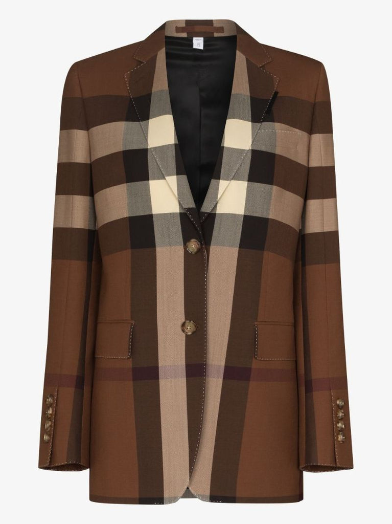 Sidon Vintage Check Wool Blazer