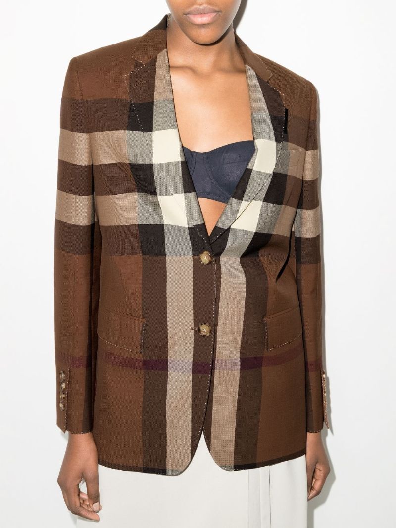 Sidon Vintage Check Wool Blazer