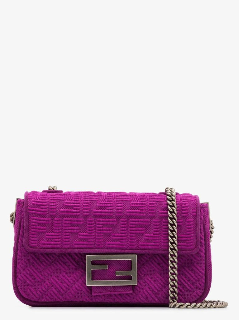 Pink Baguette Chain Shoulder Bag
