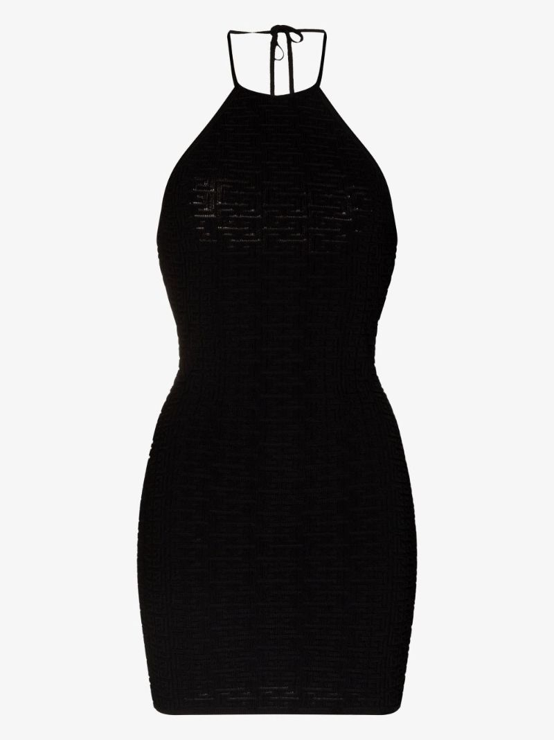 Monogram Knitted Mini Dress