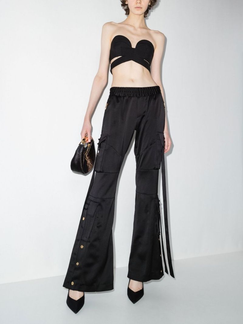 Flared Cargo Trousers