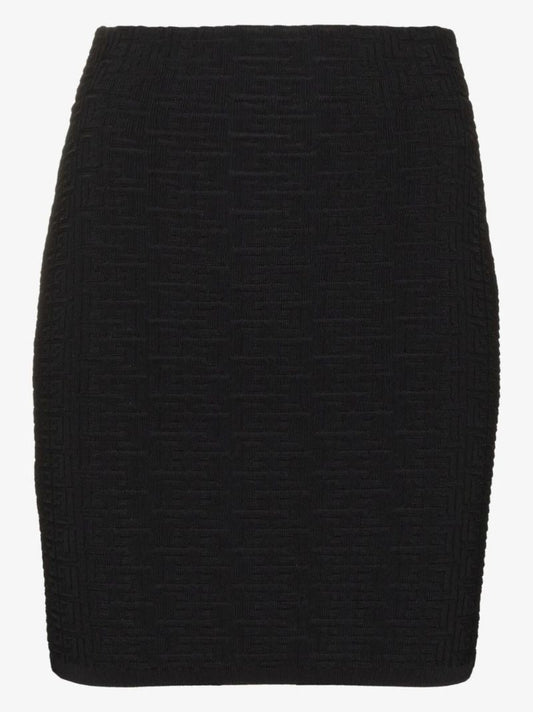 Monogram Knit Mini Skirt