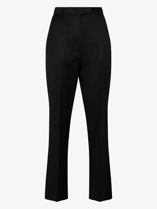 High-waisted Cropped Trousers