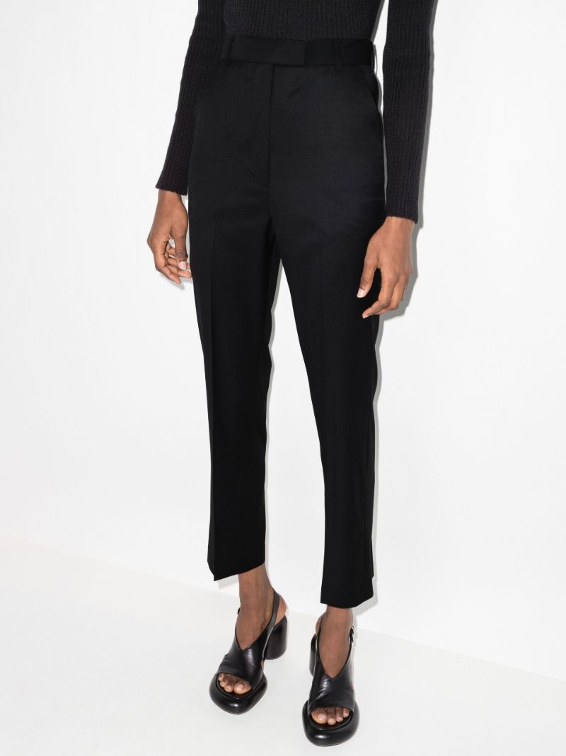 High-waisted Cropped Trousers