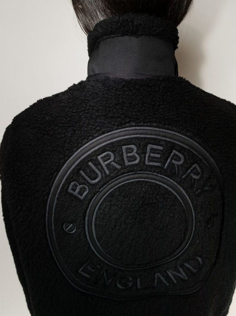 Black Logo Parka Coat
