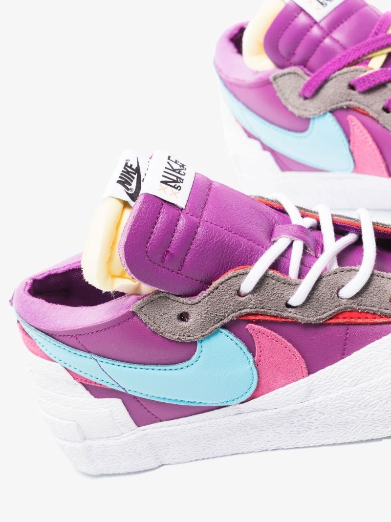 Purple X Kaws X Sacai Blazer Low Sneakers