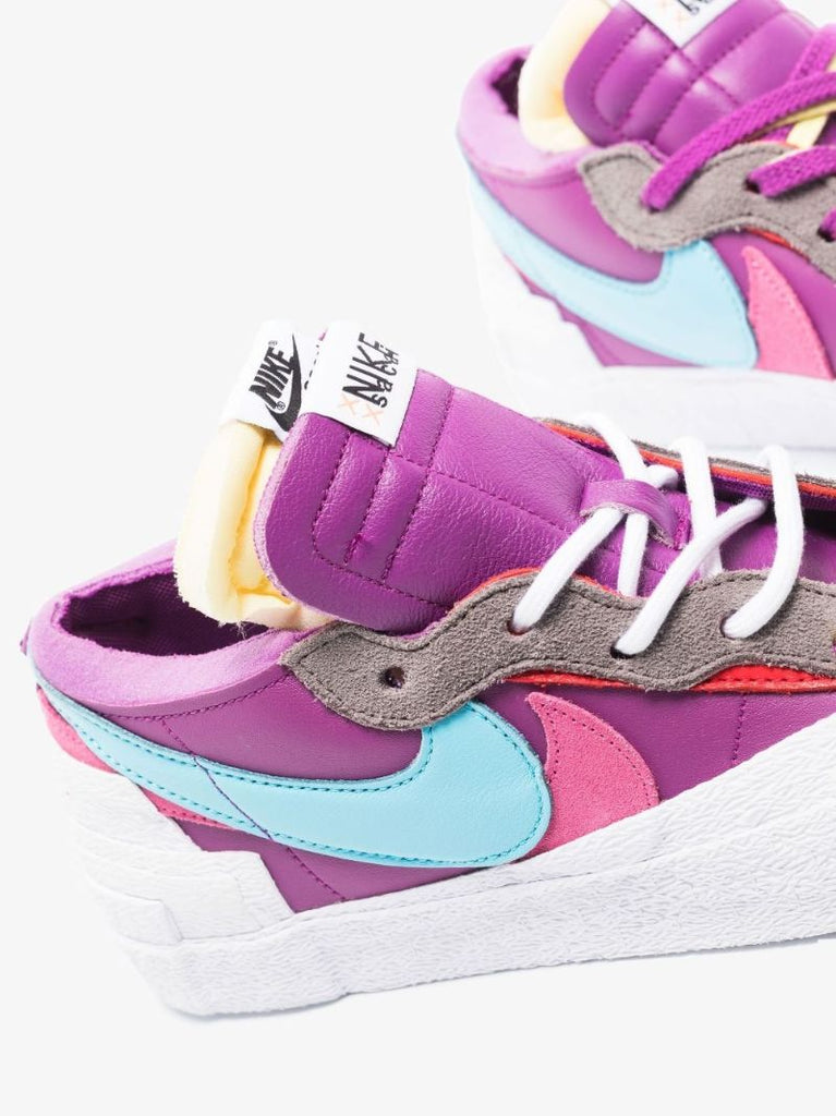 Purple X Kaws X Sacai Blazer Low Sneakers