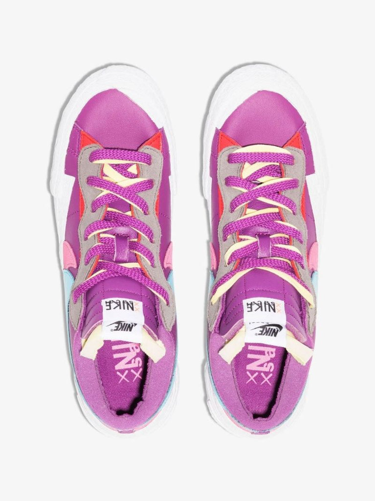 Purple X Kaws X Sacai Blazer Low Sneakers