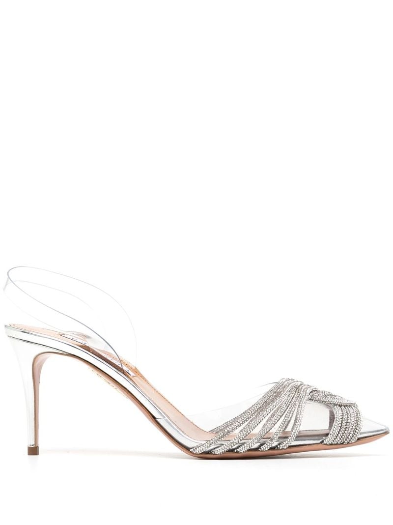 Green Gatsby 80 Slingback Pumps