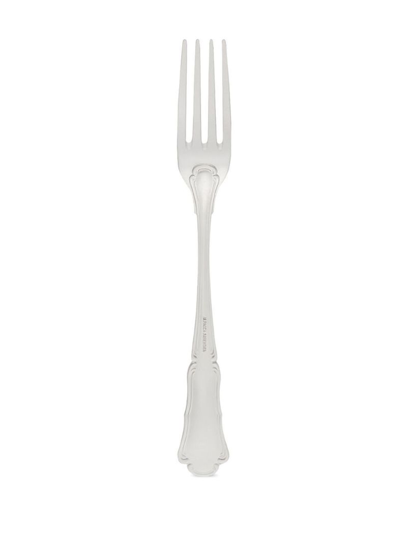 Silver-tone Logo Engraved Cutlery Set