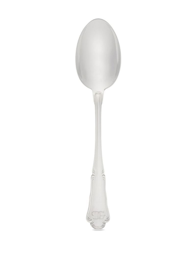 Silver-tone Logo Engraved Cutlery Set