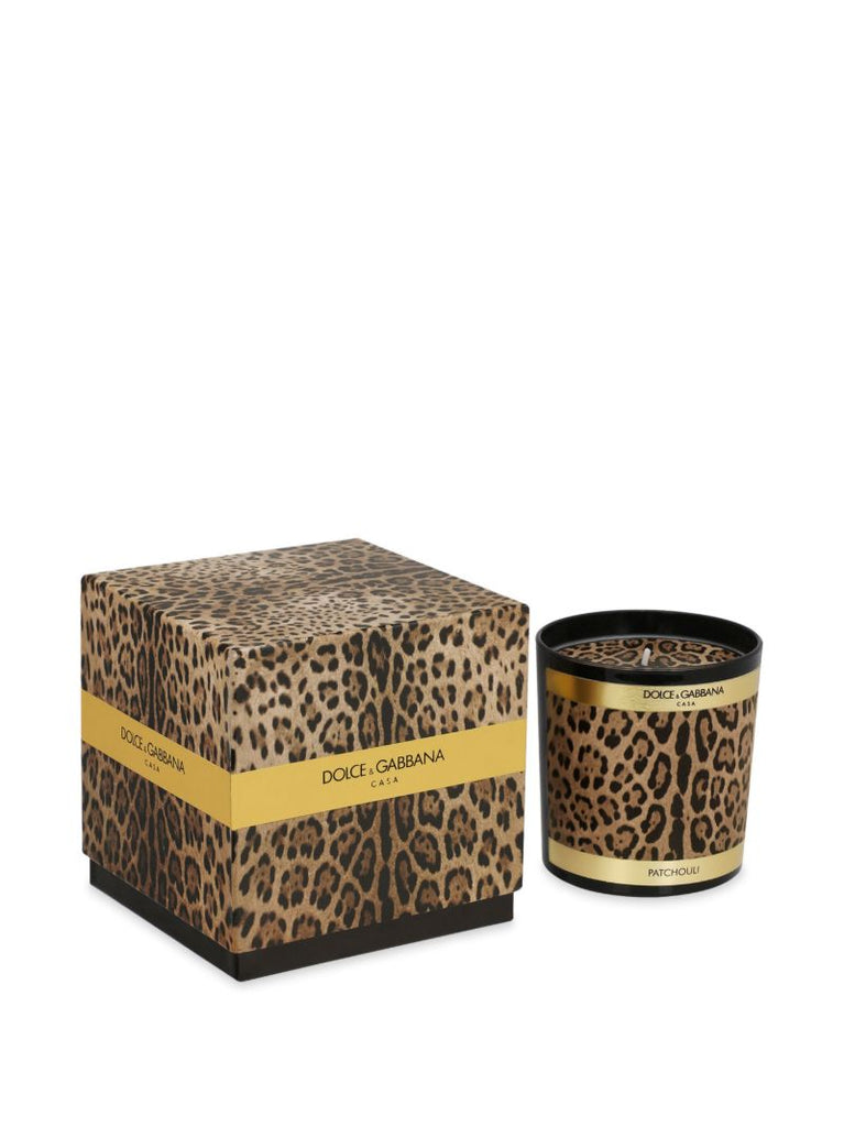 Brown Leopard-print Scented Candle
