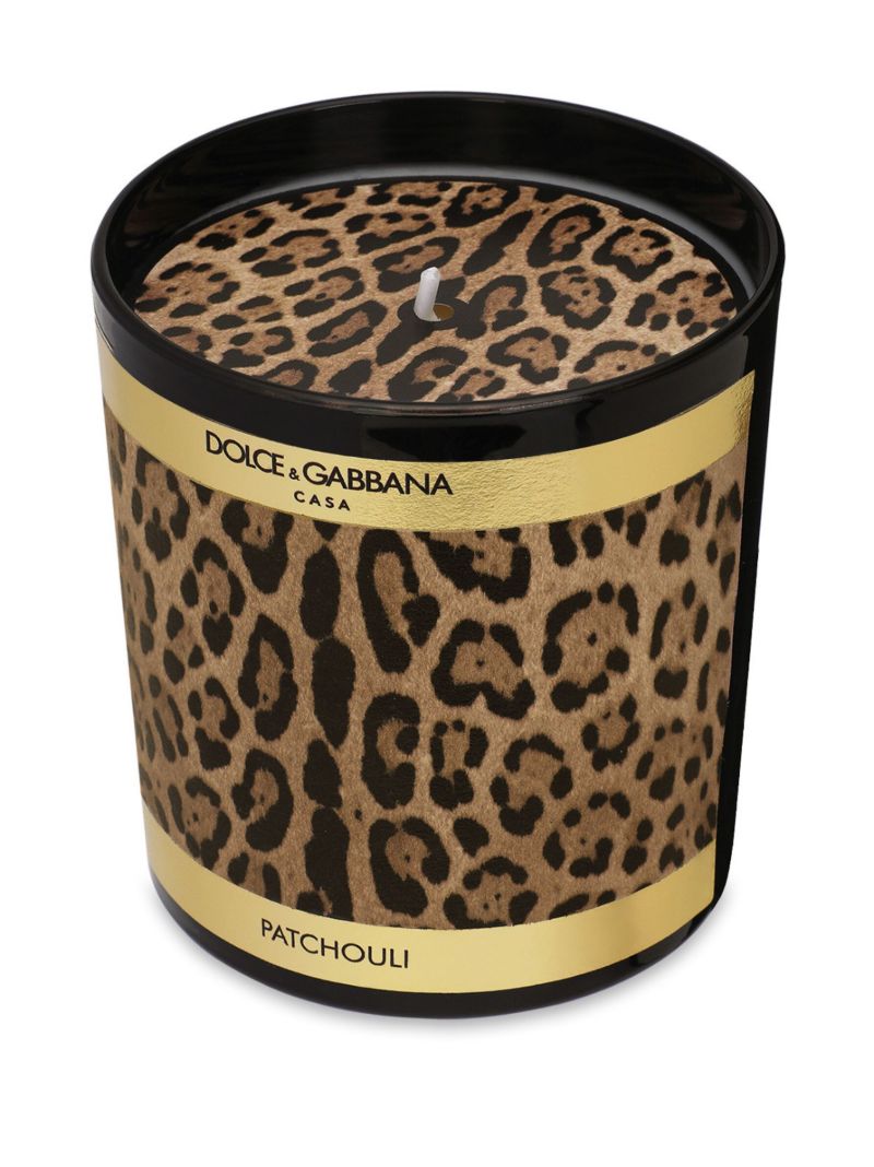Brown Leopard-print Scented Candle