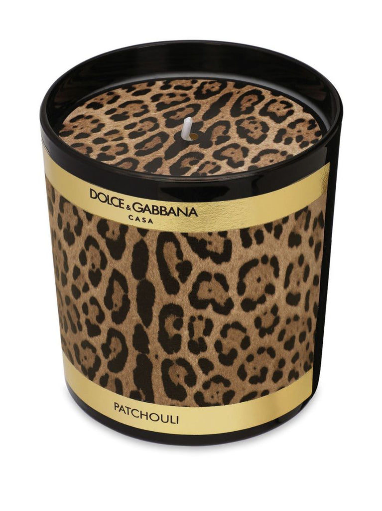 Brown Leopard-print Scented Candle