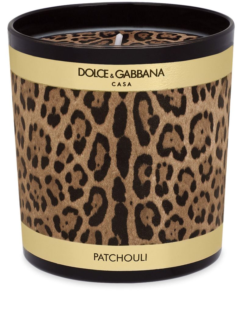 Brown Leopard-print Scented Candle