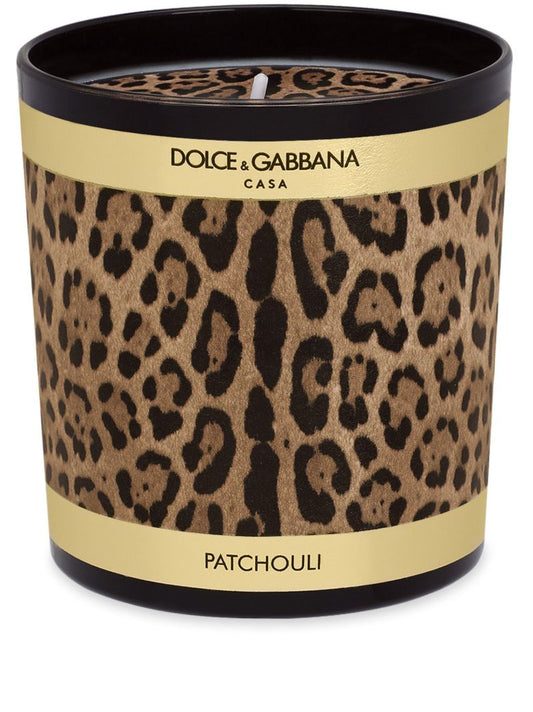 Brown Leopard-print Scented Candle