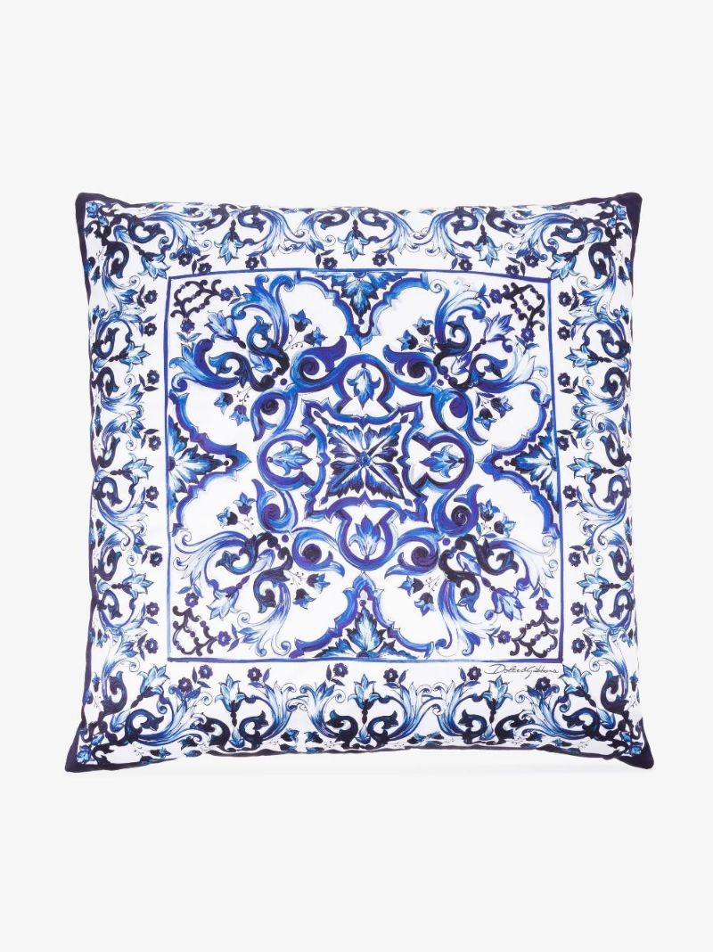 Blue Duchesse Medium Cotton Cushion