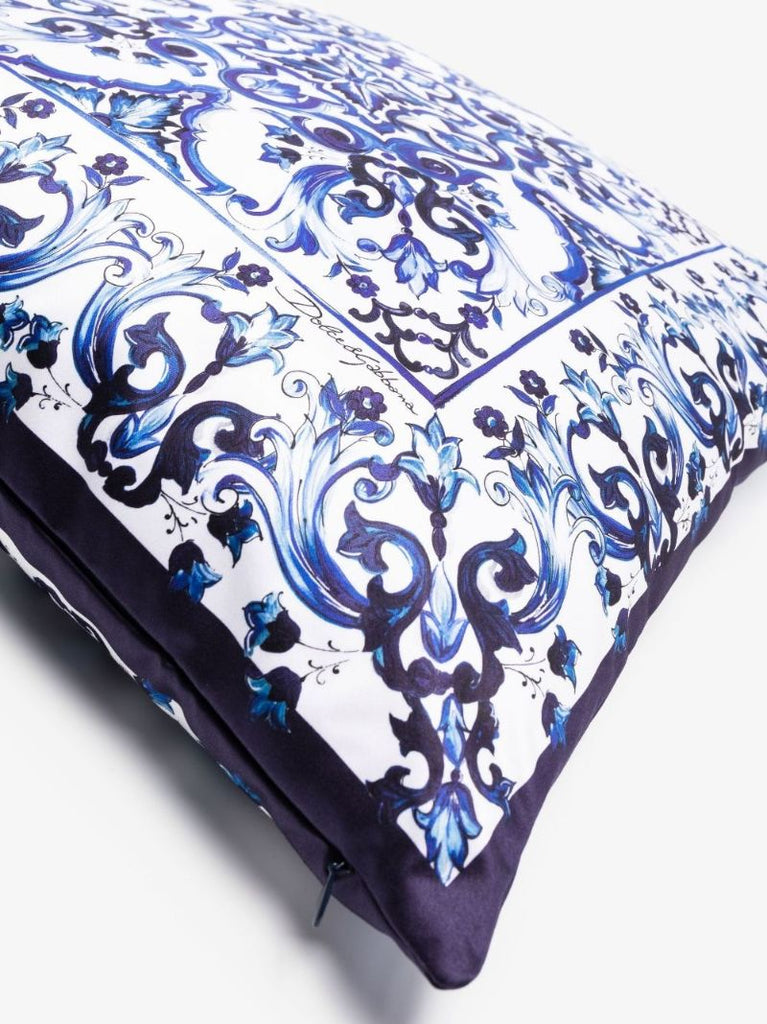 Blue Duchesse Medium Cotton Cushion