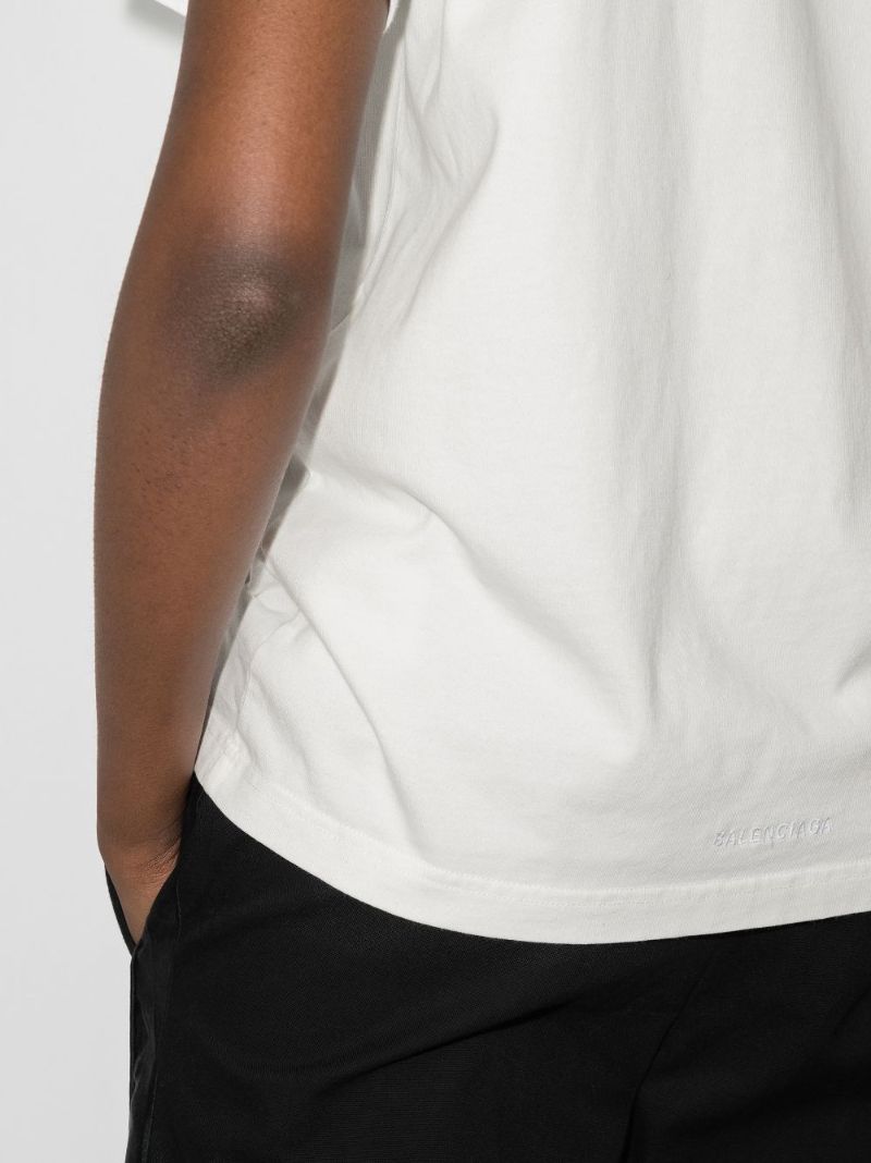 X the Simpsons White Printed Cotton T-shirt