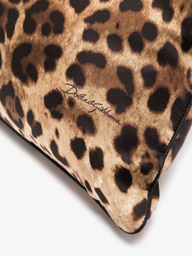 Brown Duchesse Leopard Print Large Cushion