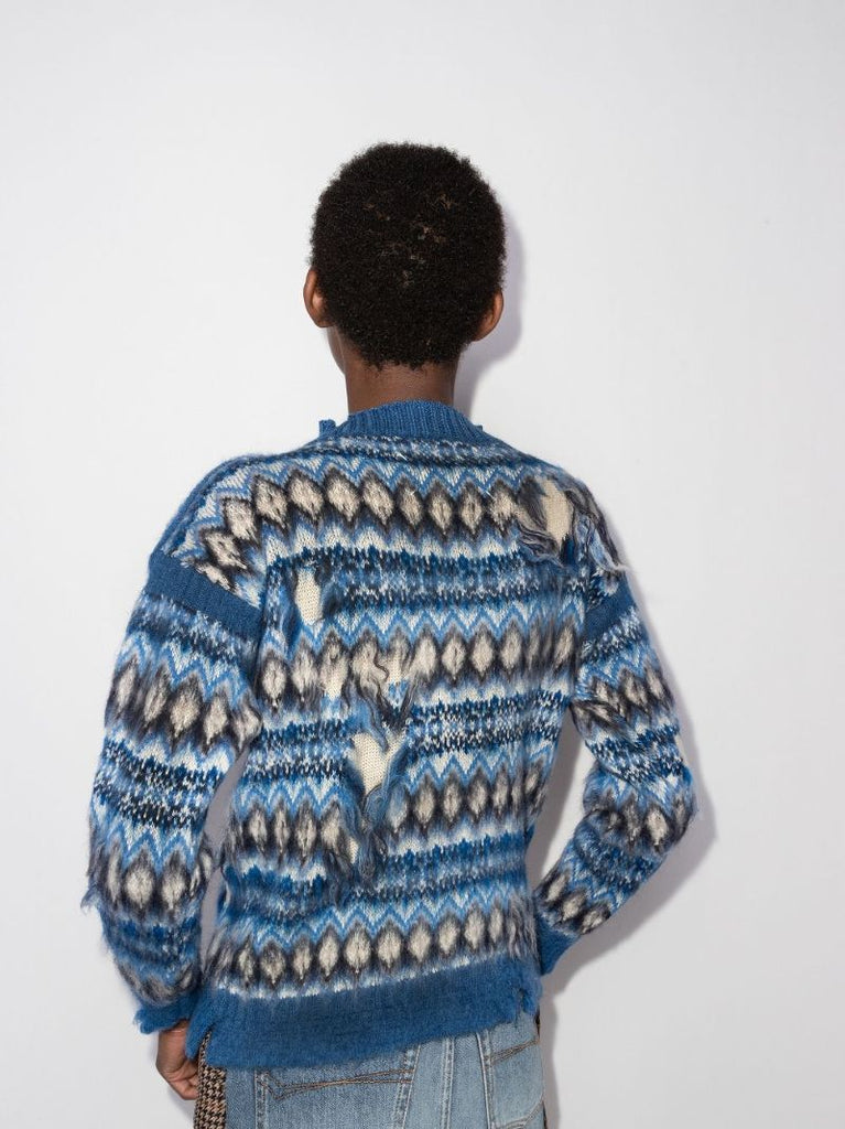 Fair Isle Distressed Sweater