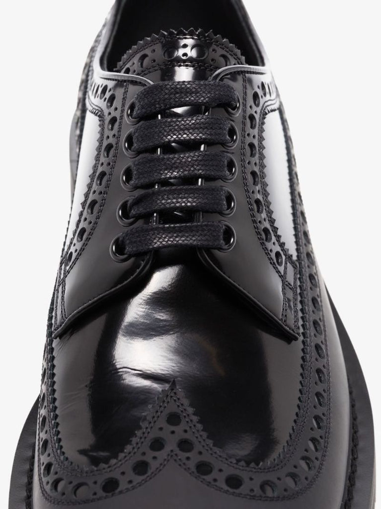 Black Leather Brogues