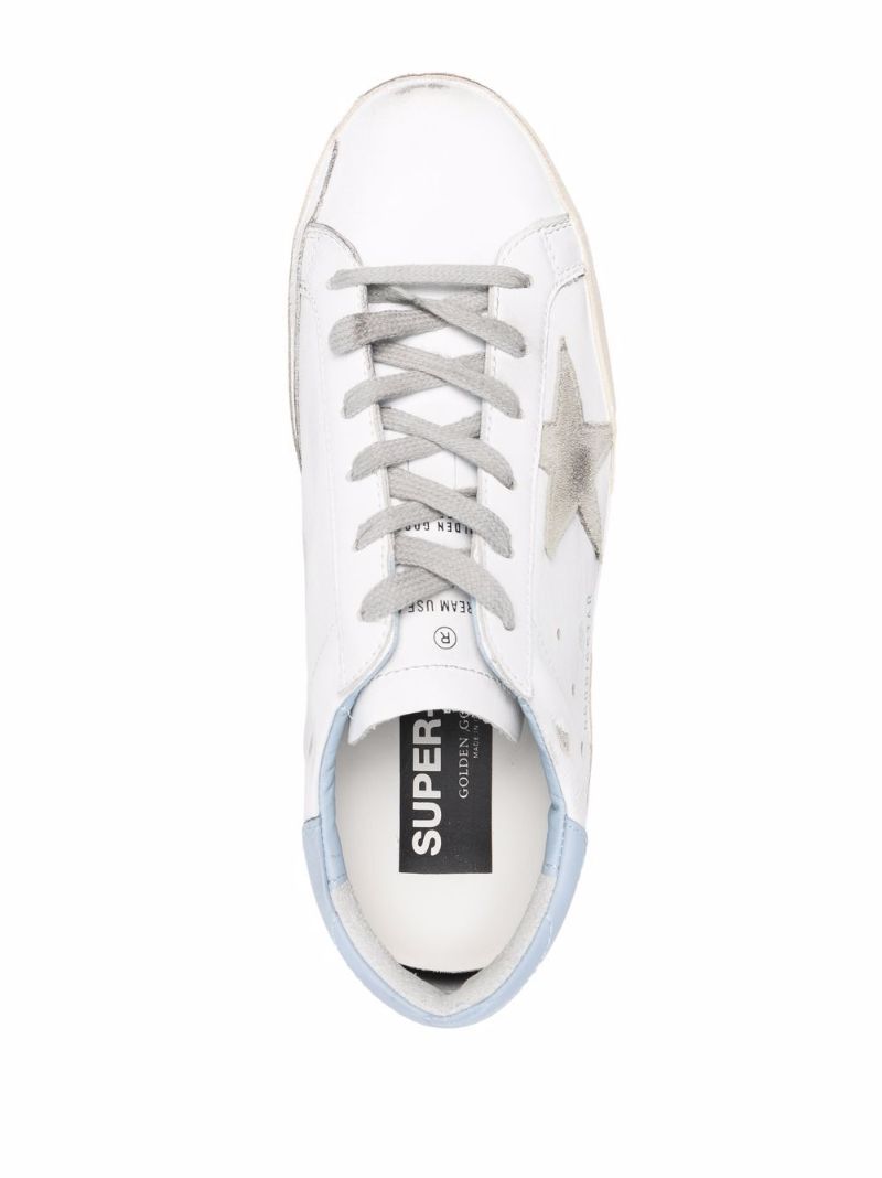 White Super-star Leather Sneakers