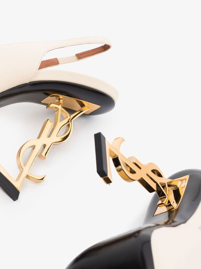 Neutral Opyum 110 Leather Slingback Pumps