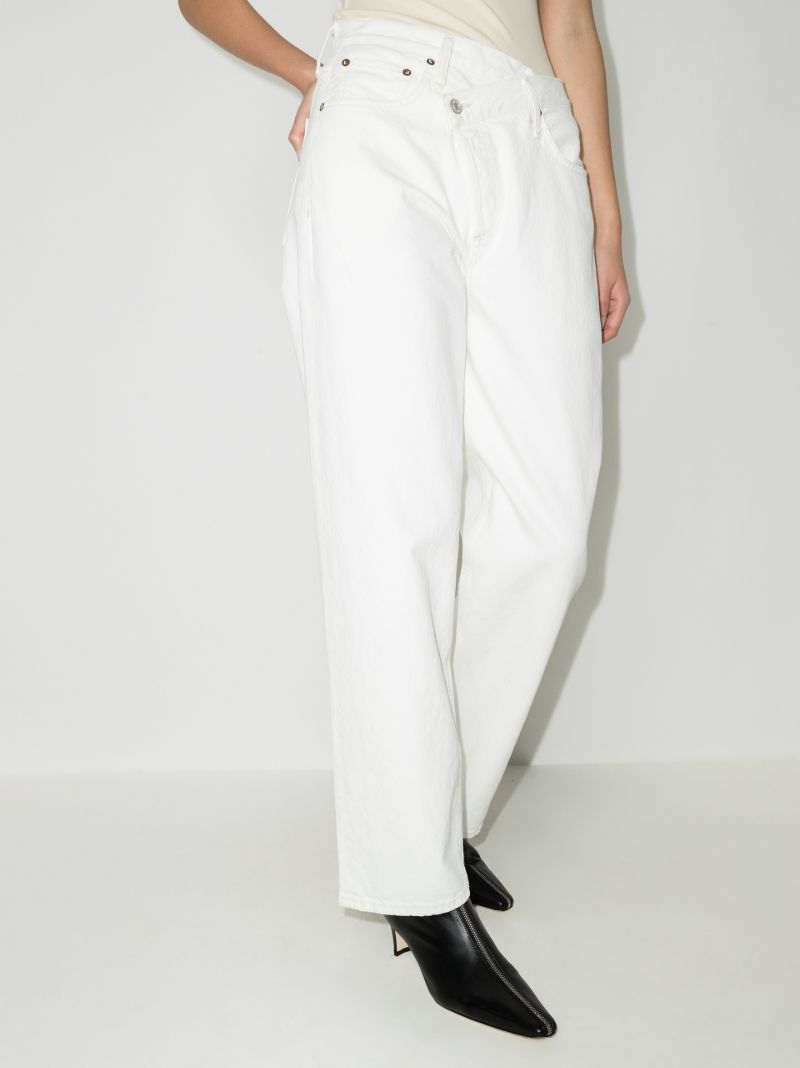 Criss Cross Wide Leg Jeans