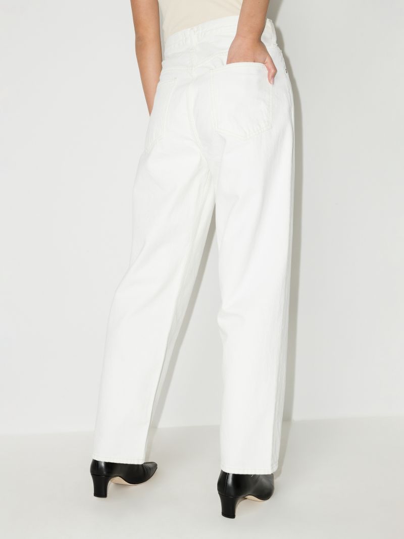 Criss Cross Wide Leg Jeans
