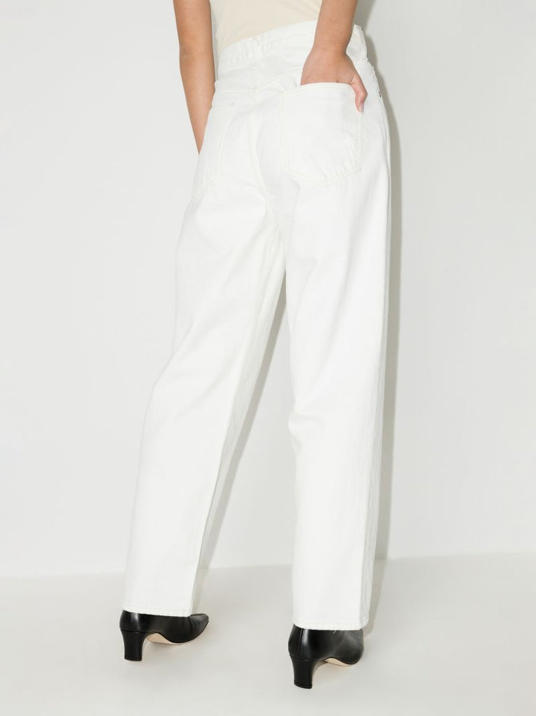 Criss Cross Wide Leg Jeans