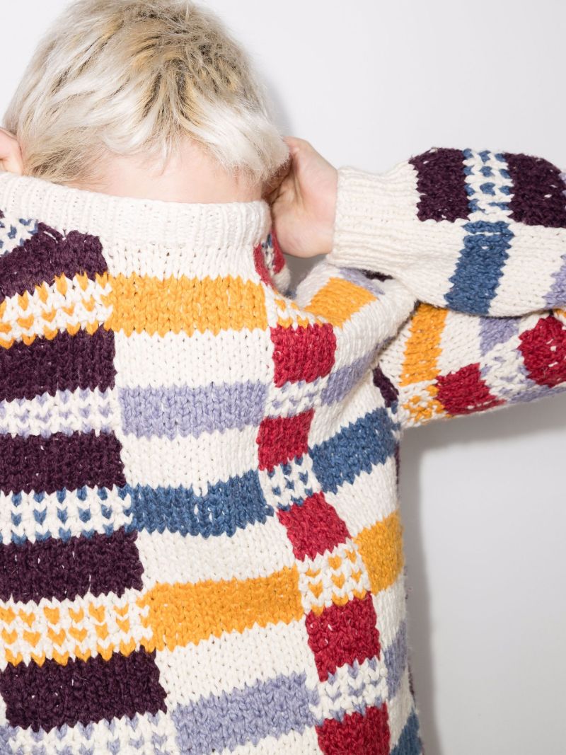 Vibrant Plaid Organic Cotton Sweater