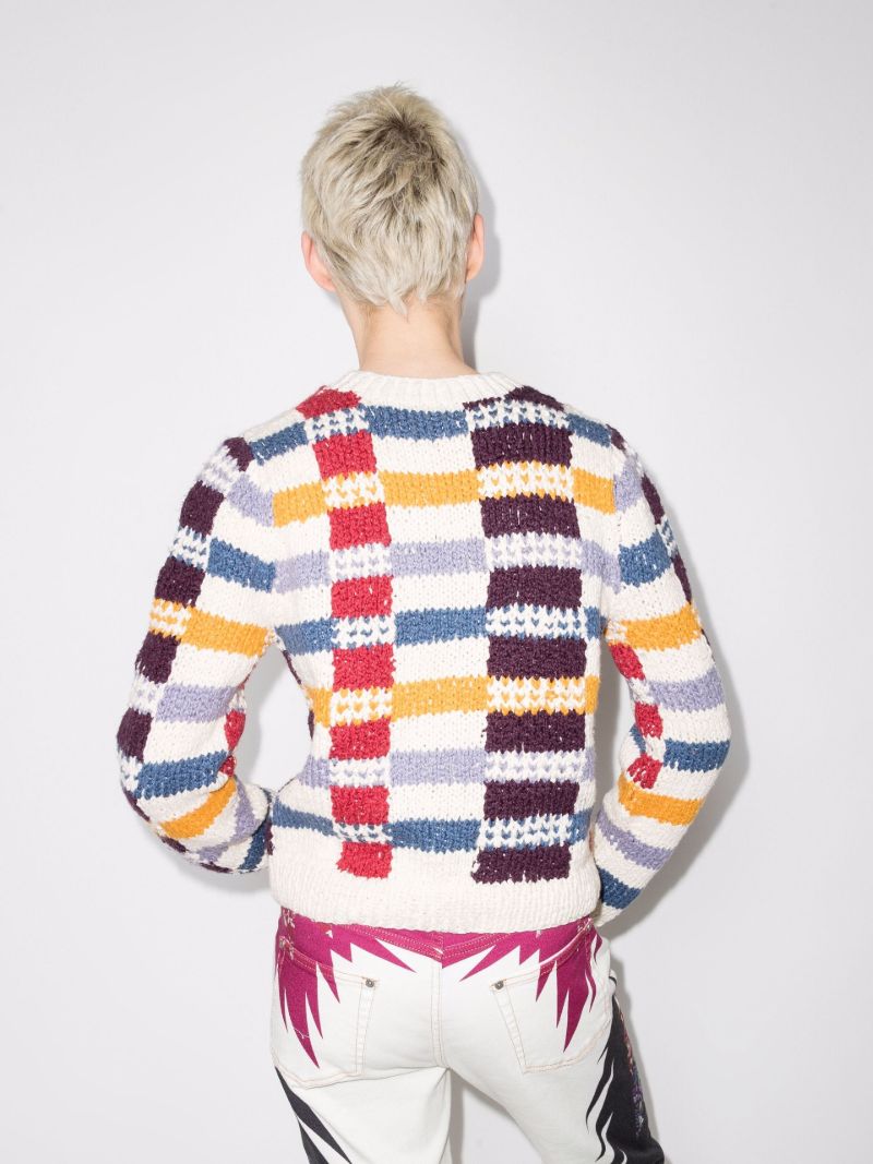 Vibrant Plaid Organic Cotton Sweater