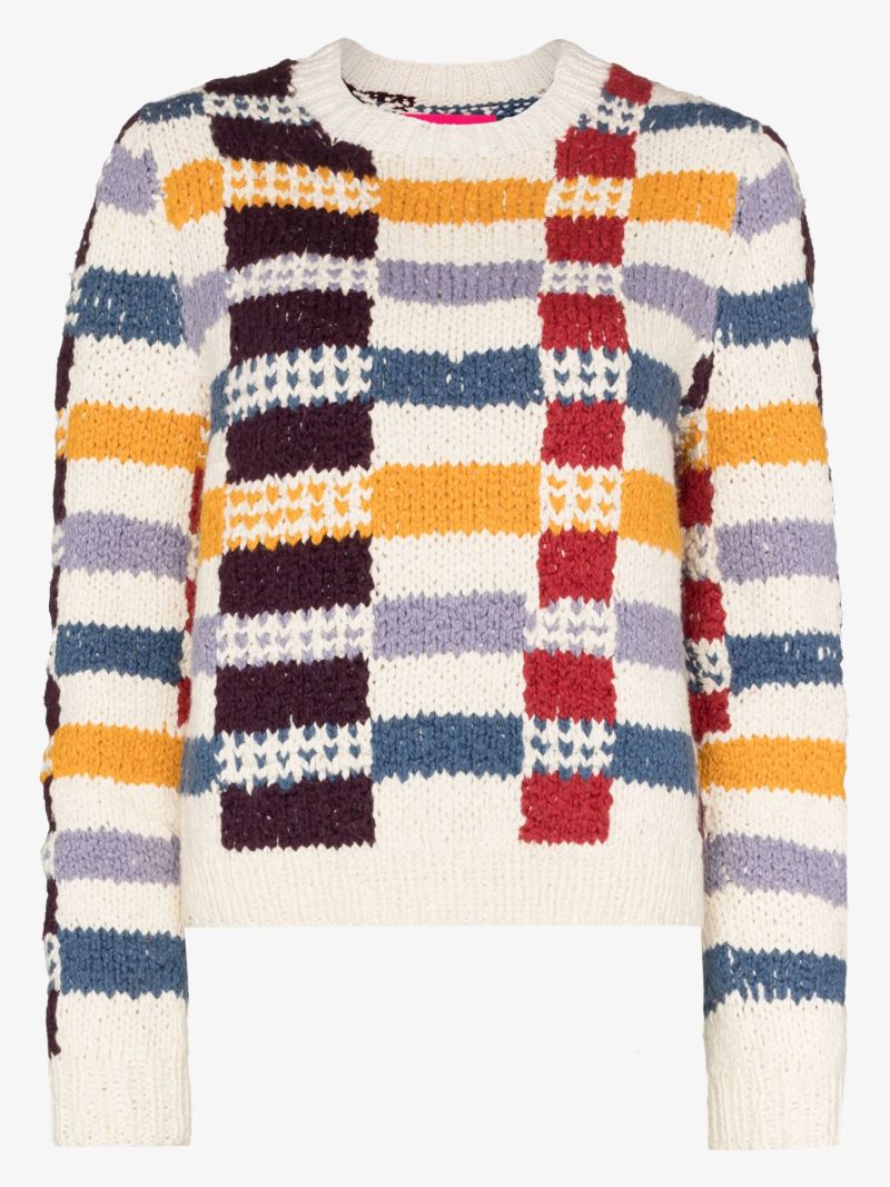 Vibrant Plaid Organic Cotton Sweater