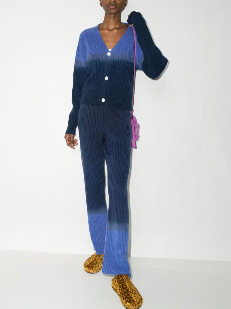 Tes Ribbed Cashmere Trousers