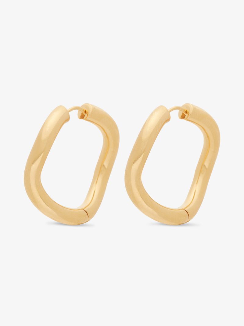 Gold Vermeil Maxi Wave Hoop Earrings